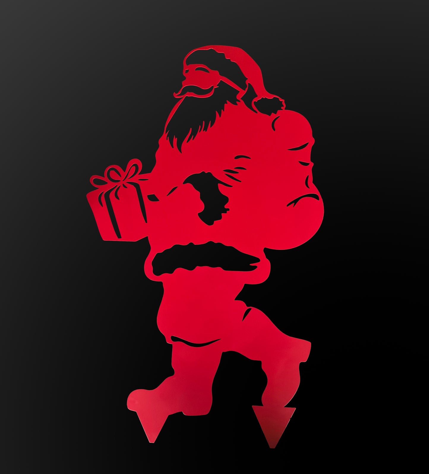 Décoration Père Noël extérieur à planter