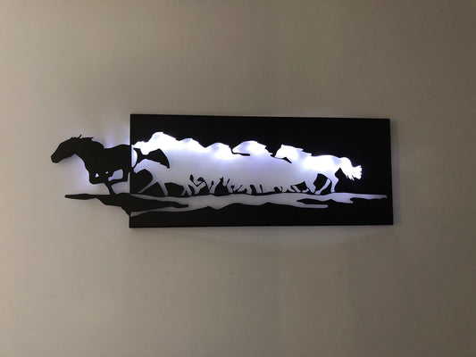 Cadre Chevaux Lumineux